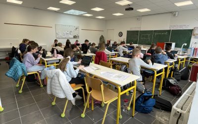 Les CM1 en pleine concentration !