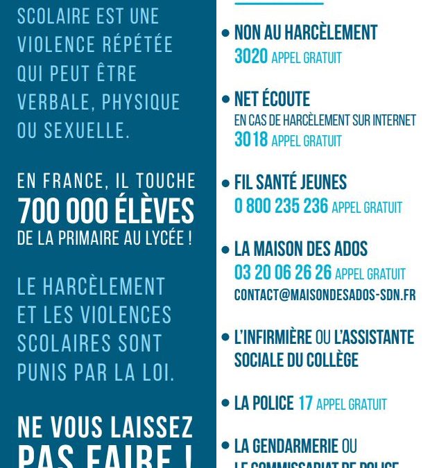 Journée de Lutte contre le harcèlement