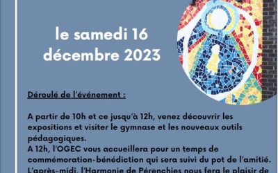 Jubilé de l’Ecole Sainte Marie